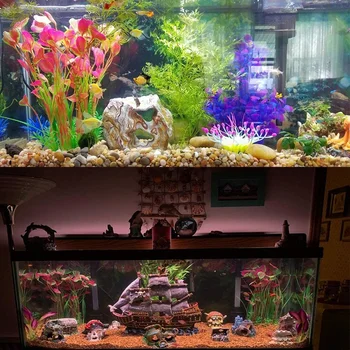 2 Ks Umelé Vodné Rastliny akvárium Akváriu Dekorácie pre Všetky Ryby & domáce Zvieratá