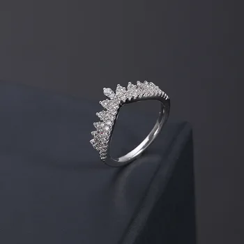 Nový koruny ananás diamantový prsteň Kórea roztomilý osobnosti trend temperament verejného dizajn ženy môžu nosiť šperky značky