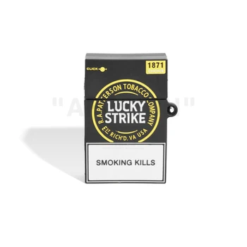 Mäkké Ochranné Silikónové puzdro Pre Airpods 1/2 pro šťastie dym cigariet prípade gadget s kľúčom karabína háčik príslušenstvo
