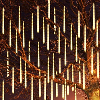 Thrisdar meteorický dážď Dážď Svetlo 30 CM 50 CM Nepremokavé Padajúci Dážď Vianočné Svetlo Svadobné Party Vianočný Strom String Garland Svetlo