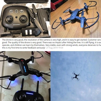 KaKBeir RC Quadcopter GPS 4K Drone Optický Tok HD 1080P Fotoaparát Profesionálny letecký Skladacie Hučí 500m Hračky pre Dieťa Darček