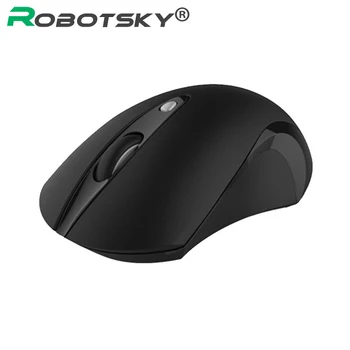 Robotsky 2.4 GHz Wireless Mouse Tichý 1600DPI Optical Herný Počítač Myš pre Notebook Notebook Ploche