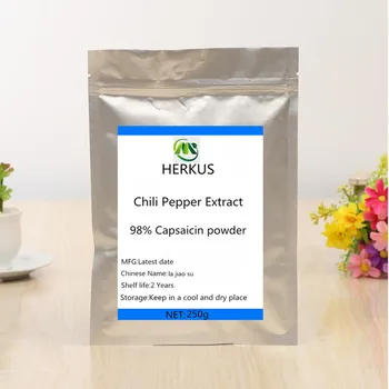 Hot predaj high-qualityChili Pepper Extrakt, extrakt 98% kapsaicín prášok,la jiao su,pomáha trávenie a zlepšuje funkciu srdca