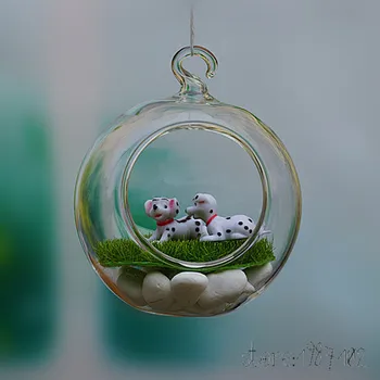 8pcs 6/8/10 cm visí kolo sklo vzduchu rastlín terária bublina krištáľové gule kvet svete váza pre svadobné strop dekorácie