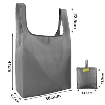 Tote Tašky -Opakovane-Nákupné Tašky Darčekové Tašky s Zložené Potraviny Kompaktný Tašky Stroj Umývateľný,Sivá,5 Pack