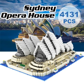 9916 Model Sydney Opera House spoločenstva pre Atómovú Stavebné Bloky Auta 4131pcs Dar, Hračky pre Deti,