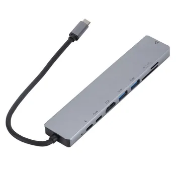 Typ-C 8-in-1 hub multi funkciu rozšírenia dock USB rozbočovač HDMI prevodník PD plnenie sieťová karta 3.0