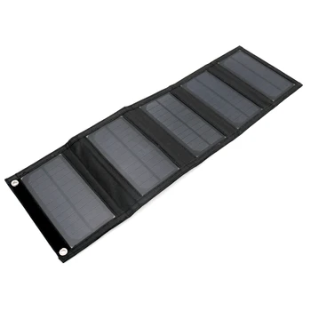 Prenosné 5V Solárny Panel 12W 15W Monokryštalické Skladacie Skladacia Nepremokavé Nabíjačku Sun Power Bank pre Telefón Batériu USB Port