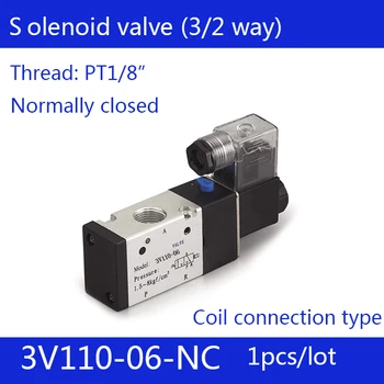 3V110-06-NC elektromagnetický Vzduchu Ventilom 3Port 2 Pozíciu 1/8