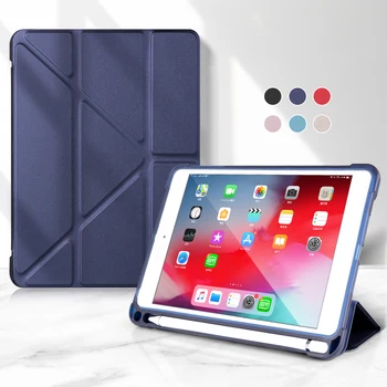 PU Kožené Stojan, puzdro Pre iPad Mini 1 2 3 4 Case Ultra Slim Cover Pre iPad Mini 5 2019 Prípade s Ceruzkou Držiteľ Auto Sleep/Wake