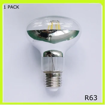 Top kvalita 6W alebo 8W led žiarovky žiarovky led R63 bodové svetlá E27 skrutku, zrkadlo, sklo 120 stupňov uhol lúča 80CRI teplá studená biela