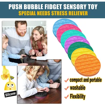 Push Bublina Fidget Zmyslové Hračka Autizmus Špeciálnymi Potrebami Stres Odľahčovacia 2020 Vianočné Dekompresný Hračka Darček F relaxačná hračka
