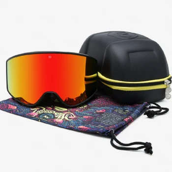 Vonkajšie zimné lyžiarske okuliare dvojitej vrstvy UV400 anti-fog veľké lyžiarske okuliare, masky lyžovanie snow muži ženy snowboarding okuliare s box