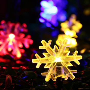 10m snowflake Led Vianočné Rozprávky string svetlá Multicolor nepremokavé Garland svietidlá pre Dovolenku Domáce dekorácie 220V EÚ Plug