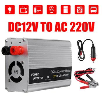2000W DC 12V do AC 220V pre USB Auto Menič Nabíjačku Converter Adaptér DC 12 AC 220 Modifikovaná Sínusová Vlna Transformer