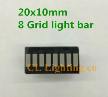 Zvýraznite Červená 8-segment svetlo bar 8 mriežky LED digitálne trubice 20x10mm led displej