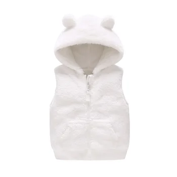 Vlinder Detská vesta Detské zimné oblečenie baby dievča chlapca s kapucňou vesta Detská Bavlna Pohodlný vestu 0-3roky Dojčenské Oblečenie