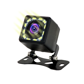 12 LED Vodotesný Auto Parkovanie Zadnej strane Fotoaparátu Univerzálny Kompatibilný pre Všetky Autá Nočné Videnie Nastaviteľné Braket