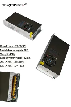Tronxy 3D tlačiarne príslušenstvo napájací zdroj AC110 220V DC 12V 20A 240W/ 24V 21A 500W/24V 15A 360W pre 3D tlač DIY kit časť
