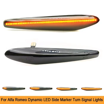 Sekvenčné Blinker LED Zase Signálu Repeater Dynamické Svetlá Na Alfa Romeo 159 Sportwagon Boera Spider 939 Auto Indikátor Lampa