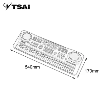 TSAI Elektronickej Hudby, Keyboard, 61 Klávesov Elektrické Varhany S Mikrofónom Deti Hudobný Nástroj Skoro Vzdelávací Nástroj Populárne