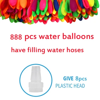 888pcs Vodné Bomby Balón Náplň Magic Balón Detí Vody, Vojnová Hra Dodávky Dieťa, Letné Vonkajšie Pláži Hračka Strany Darček Hračka