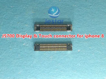 10pcs J5700 LCD Displej a Dotyková konektor FPC pre iphone 8 na základnej doske