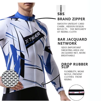 X-Tiger Pro Cyklistika Dres Požičovňa Športového Oblečenia MTB Cyklistické Oblečenie na Jar Dlhý Rukáv Cyklistické Oblečenie Ropa De Ciclismo