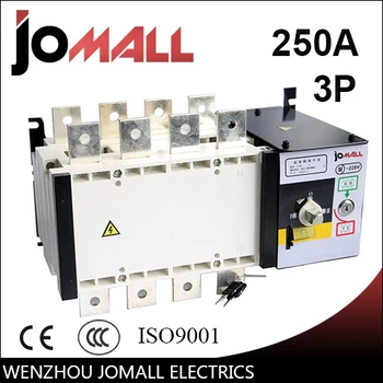 Jomall 250amp 220V/ 230V/380V/440V 3 pól 3 fázy automatický prenos prepínač byty