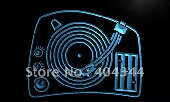 LF159 - DJ Gramofóny Mixér Hudby Spinner LED, Neónové Svetlo, Prihláste domova remeslá
