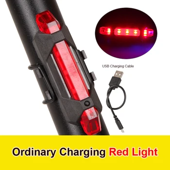 Požičovňa bicyklov Svetlo USB Nabíjateľné LED Predné, Zadné, Chvost zadné svetlo Prenosné Bezpečnostné Upozornenie Cyklistické Svetlo Flash Bike Príslušenstvo