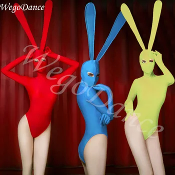 Jazz Tanečné Kostýmy Ženy Bunny Dievča Kombinézu Kostým Sexi Speváčka Žena Dj Ds Gogo Narodeniny Fáze Oblečenie Zobraziť Oblečenie