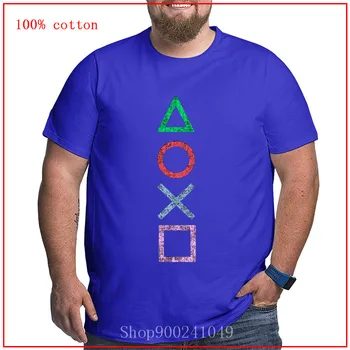 Vintage PS Playstation Logo T shirt Xbox Hry nadrozmerná T-shirt Streetwear Tee tričko Krátky Rukáv Bavlna veľké rozmery, t košele mužov