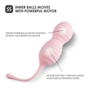 Vaginálne Kegel Simulátor Gule Čínske Gule Sexuálne Hračky pre Ženy Intímne Svalovej Exerciser Upozorňuje Vigina Zmenšuje Loptu
