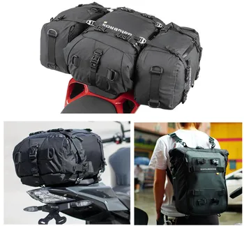 Nové, kvalitné motocyklové zadné sedadlo taška sedlo taška nepremokavé motocykel taška multi-funkčný motocykel koni batoh