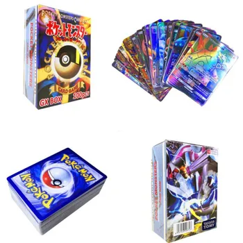 TAKARA TOMY 100ks 95GX 5MEGA non opakovať Svieti Karty Hra Bitka Carte Obchodovanie Deti Pokemon karty Hračka