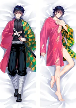 Anime Démon Vrah Vankúš Dakimakura Prípade Tomioka Giyuu Sexy Chlapec 3D obojstranné posteľné prádlo Objímanie Telo obliečka na Vankúš