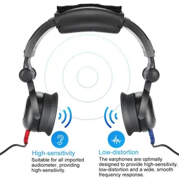 Audiometer Audiometrické Skríning Sluchu Slúchadlá vzdušné Vedenie Audiometer pre Sluchovo Test