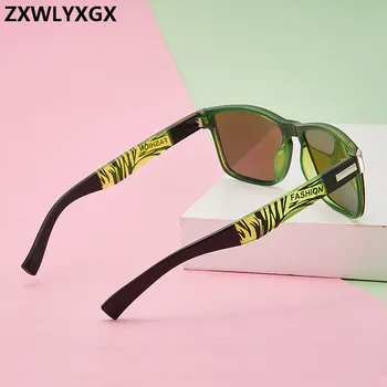 Vintage Štvorcový Rám Šport Mužov slnečné Okuliare Značky Dizajnér Polarizované Slnečné Okuliare Outdoor Jazdy Slnečné okuliare UV400 Oculos