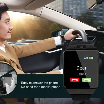 Bluetooth Smart Hodinky Mužov Telefón Android Bluetooth Sledovať Vodotesný Fotoaparát Sim Karty Smartwatch Hovor Náramok Hodiniek DZ09