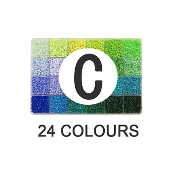 24colours/box Yantjouet 2.6 mm Mini Korálky Nastaviť 13200pcs DIY Hama Korálky Železné Guľôčky Kvalitný Darček