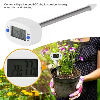 Vlhkosť Meter Mini Elektronické Pôdy, Teploty Vlhkosti Meter Teplota Vlhkosť Tester pre Záhradné Rastliny Pôdy Tester