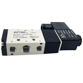 Airtac Elektrické Elektromagnetický Ventil 4V210-08/4V210-06/4V220-06/4V220-08/4V230-06/4V230-08 Pneumatické časti leteckej kontroly ventilu