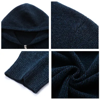 COODRONY Značky s Kapucňou Sveter Kabát Mužov Oblečenie 2020 Nový Príchod Bežné Knitwear Cardigan Muži Jeseň v Zime Teplé Svetre C1177