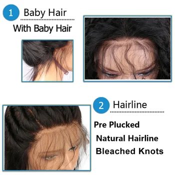 Zvýraznenie Farieb 13*6 Čipky Dopredu Ľudské Vlasy, Parochne 150% Hustota Peruánskej Remy Vlasy Voľné Vlny Glueless Čipky Parochne s Baby Vlasy