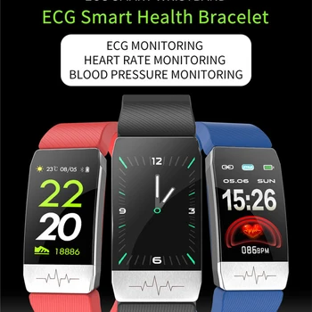 Telesnej Teploty Meranie Smart Hodinky Epidémie Prevenciu Krvného Tlaku, EKG Monitor Srdcovej frekvencie Zdravie Smartwatch Náramok Fitne