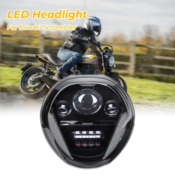 Motocykel LED Reflektor Pre Ducati Monster 821 1200 1200R Svetlomet Náhrada Za Ducati Monster 821 1200 1200R-2017