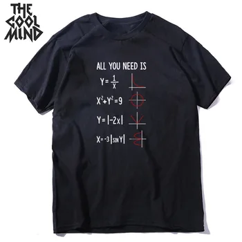 COOLMIND bavlna pai matematika zábavné vytlačiť mužov tričko príležitostné voľné mužov tričko cool o-krku matematika t-shirt mens tee tričko topy