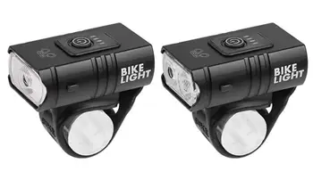 2T6 Odlesky Svetlo na Bicykel, USB Nabíjanie vstavanej Batérie Napájanie Displej Svetlo na Bicykel na Koni Svetlo Rainproof Cyklistické Baterka