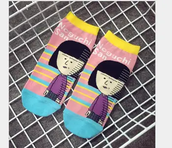 12 párov/veľa! Veľkoobchod Nové Módne Hot Predaj Bavlna Maruko Cartoon Sladké Ponožky